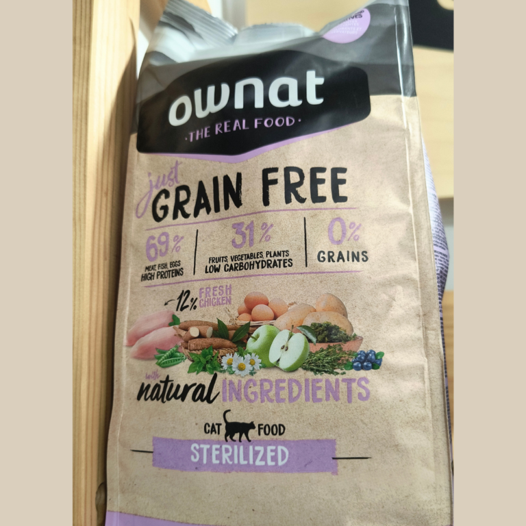 Pienso Ownat GRAIN FREE Sterilized - Sobrepeso en Mascotas